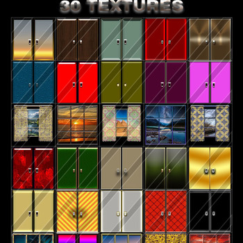 DOORS AND WINDOWS COLLECTION ARTHUR 30 TEXTURES FOR IMVU CREATORS