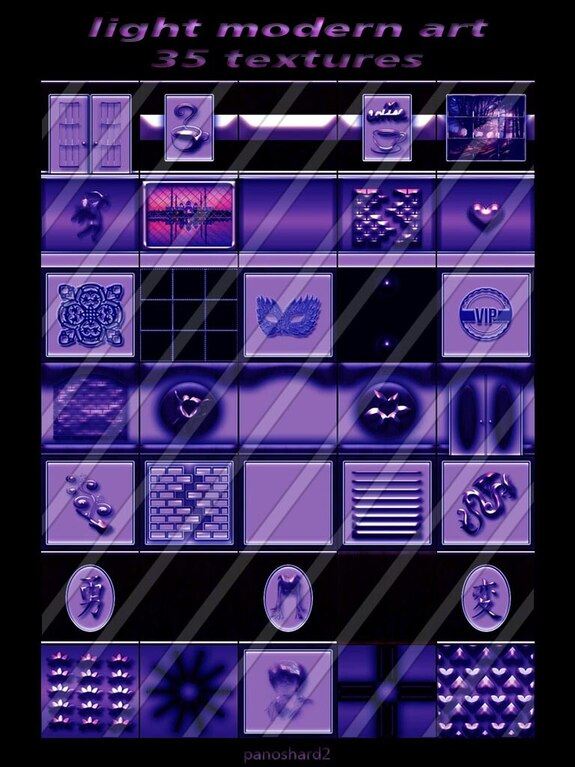 light modern art 35 textures for imvu creators