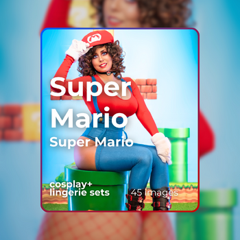 Mario Cosplay + Lingerie Set!