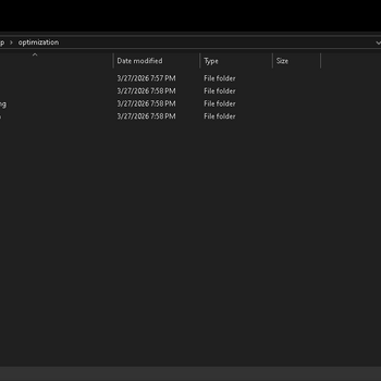 optimization (cpu,gpu,cleaning,system)