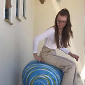 Play ball blue sit to pop