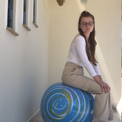 Play ball blue sit to pop