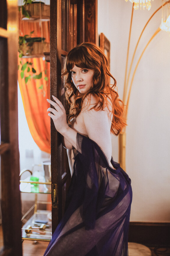 Sheer Blue Robe and Nudes