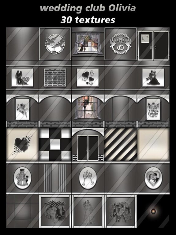 wedding club Olivia 30 textures for imvu creators