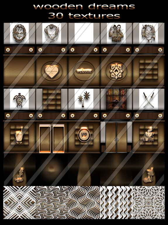wooden dreams 30 textures for imvu creators