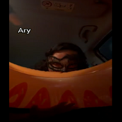 Blow and deflated inflatable in a car...
