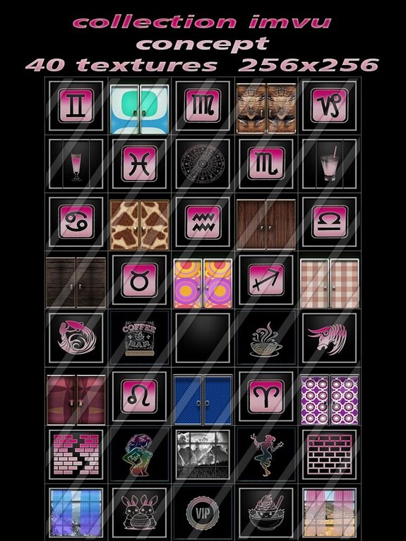 collection imvu concept 40 textures 256x256