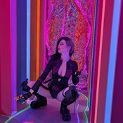 fanservice - Cyberpunk Sombra in shorts - Overwatch