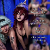 Full Oiled Rosaria & Eula photoset