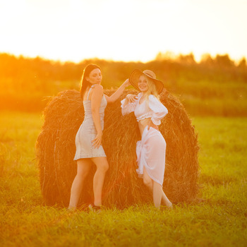 Lida and Syshka in the Forest (NUDE)