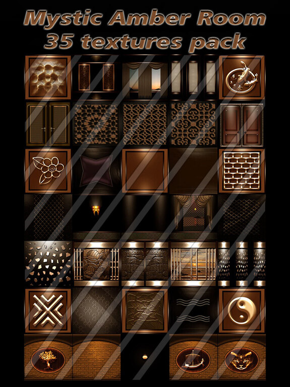 Mystic Amber Room 35 textures pack