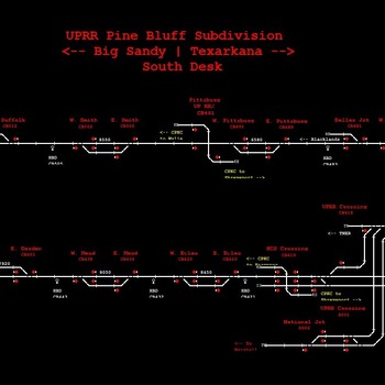 UPRR Pine Bluff Subdivision - South Desk (TD3.5)