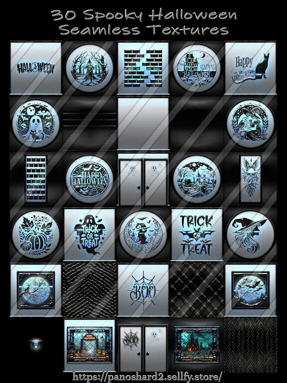 30 Spooky Halloween Seamless Textures for imvu creators