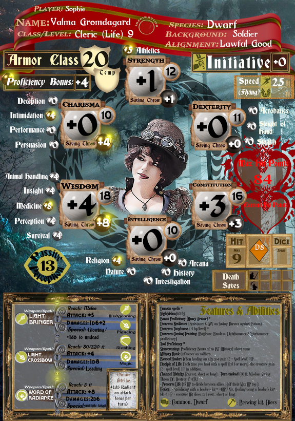 DiceJontion's Custom Character Sheets