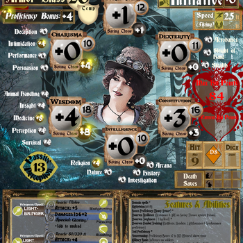 DiceJontion's Custom Character Sheets