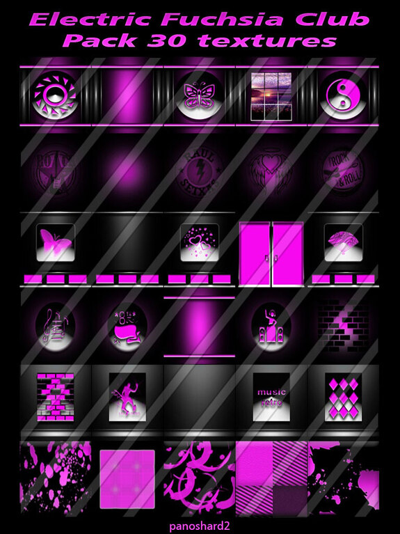Electric Fuchsia Club Pack 30 textures