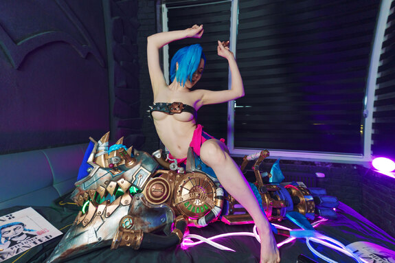 fanservice - Jinx on the bed - Arcane