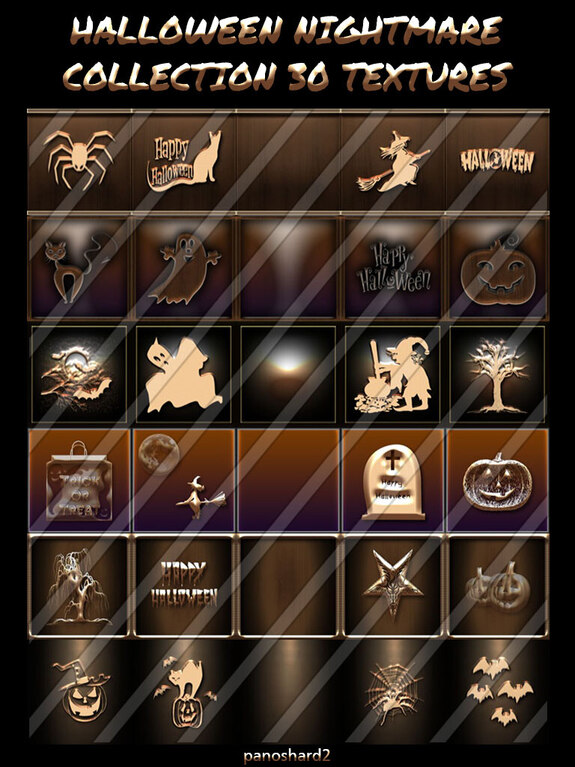 HALLOWEEN NIGHTMARE COLLECTION 30 TEXTURES
