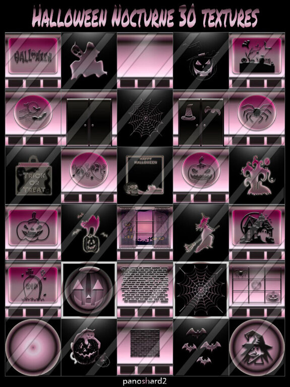 Halloween Nocturne 30 Texture new Pack for imvu creators