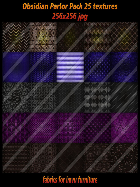 Obsidian Parlor Pack 25 textures 256x256 jpg