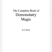 5 books from j.thorp of demonolatry magic