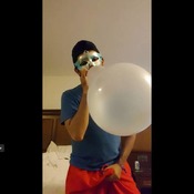 Balloons blow by mouth!!!